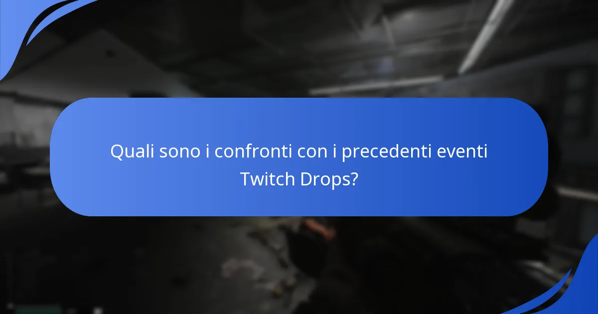 Quali sono i confronti con i precedenti eventi Twitch Drops?